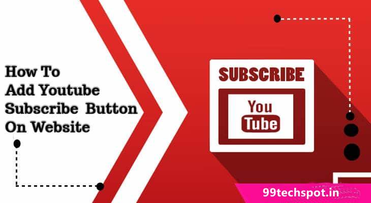 How To Youtube Subscribe Button On Website