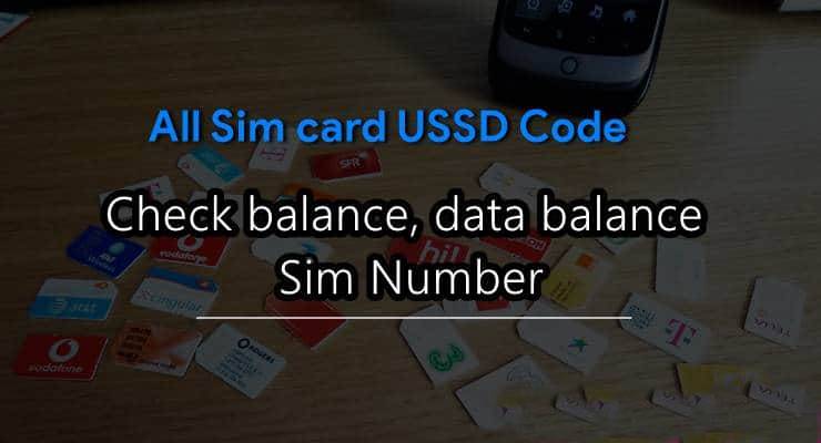 All Sim Card Ussd Codes List In Hindi