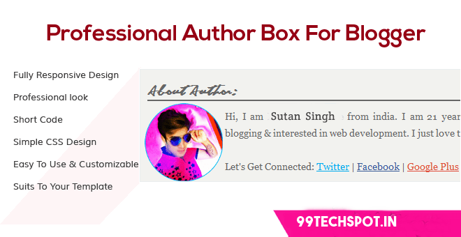 Stylish Blogger Author Box All Blog Post Me Enable Kaise kare