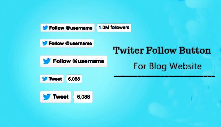 How to Add Twitter Follow Button For Website