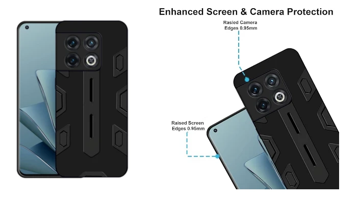 VIDO Shockproof Armor Back Case Cover for OnePlus 10 Pro