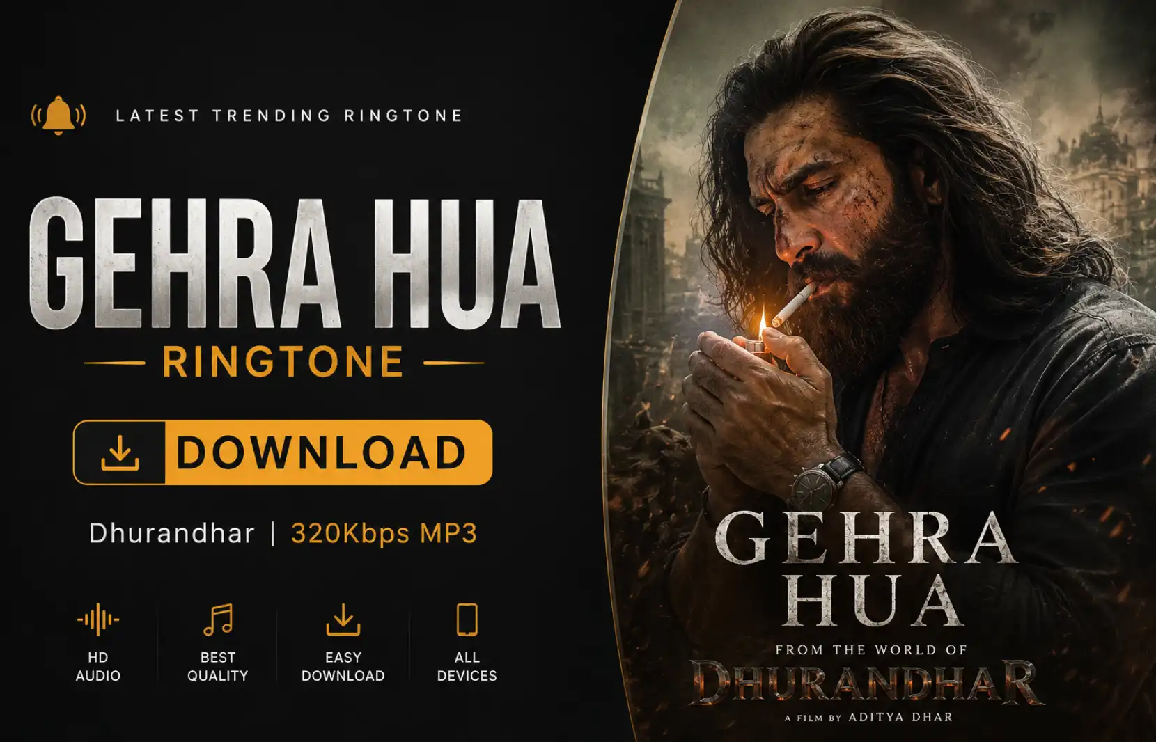 Gehra Hua Ringtone Download [Dhurandhar] 320kbps